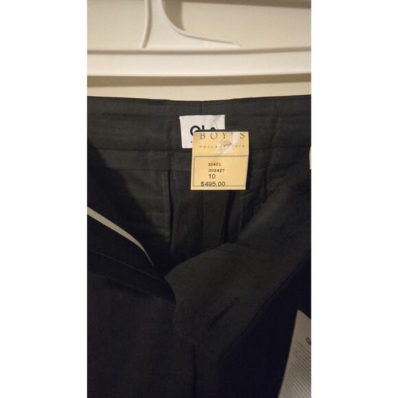 QL2 Quelledue Black Cuffed Tailored Trousers Size 10 - Picture 2 of 3